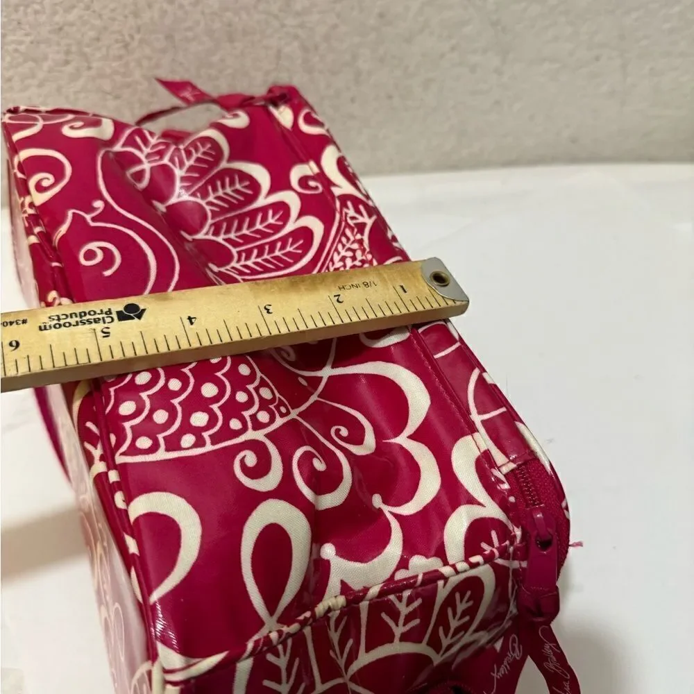 Vera Bradley twirly bird retired pattern make up case lunch box